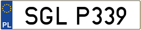 Trailer License Plate